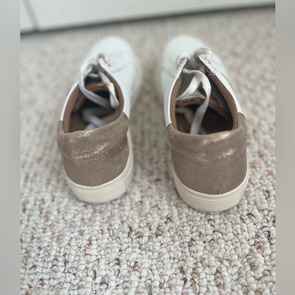 Joules Gold & White Sneakers Women's (Size 9) - Picture 2 of 3